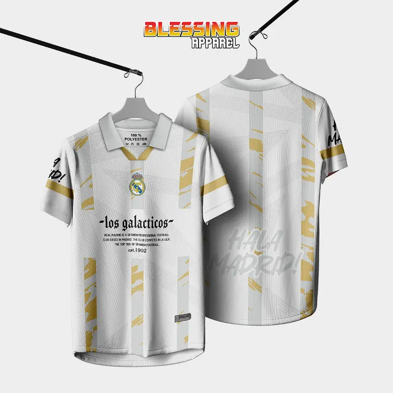 Jersey Fantasy, Real Madrid Full printing vintage retro 3