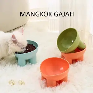 (Harga 1 Biji) Mangkok Gajah Mangkuk Makanan Hewan Peliharaan Kucing Anjing Pet Feeder Bowl