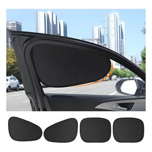新型車用ウィンドウ静電気防止サンシェードカーテン、4層構造のUVカット、眩光防止UVフィルター、車内用UV遮断アクセサリー