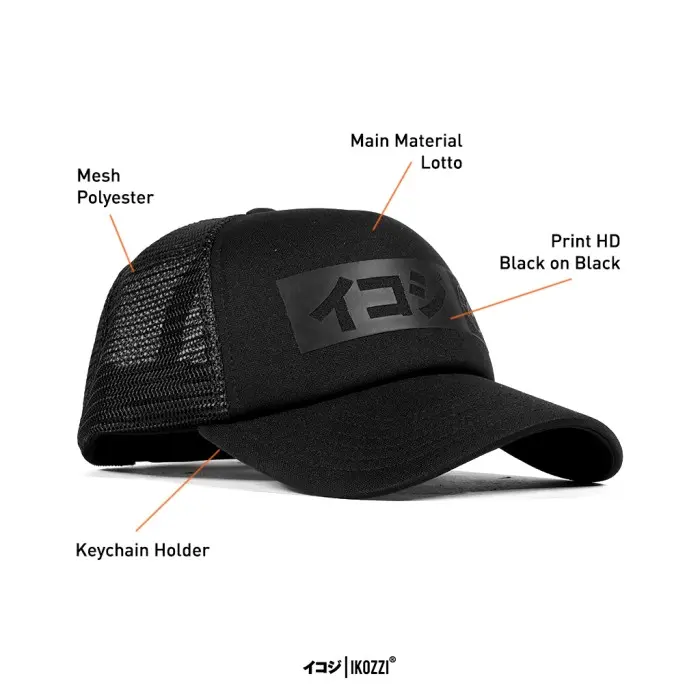 H✉75 IKOZZI INVICIBLE TOPI TRUCKER - TOPI JARING C✔5Z 0