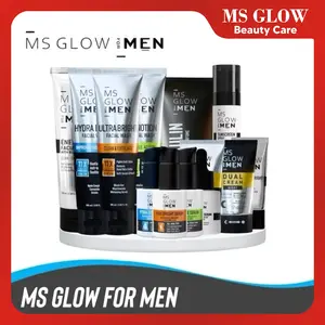 MS GLOW FOR MEN - Paket Wajah Basic Pencerah & Melembapkan BPOM NA 18211208643 untuk Pria Semua Jenis Kulit