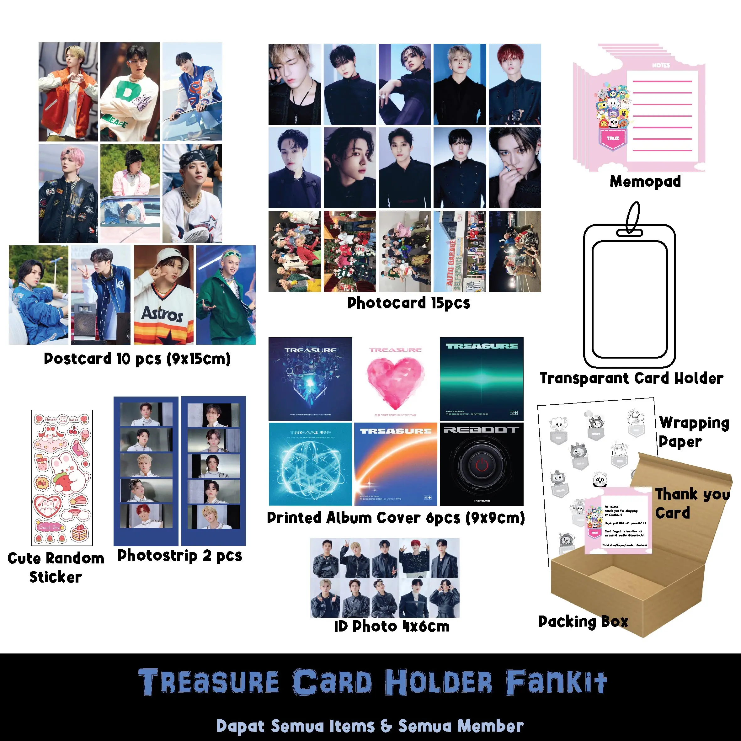 Treasure  Fankit - Dapat Semua, Ready Stock
