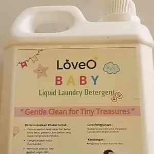 LoveO Baby Liquid Detergent 1 Liter, Deterjen Laundry Bayi dan Ekstra Bubble