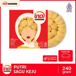 Ina Cookies Sagu Keju Gold Kue Kering (SANGAT RAPUH)
