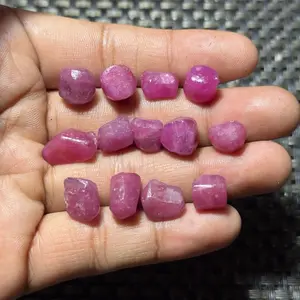 Natural pinkish red ruby rough origin africa 20 gram