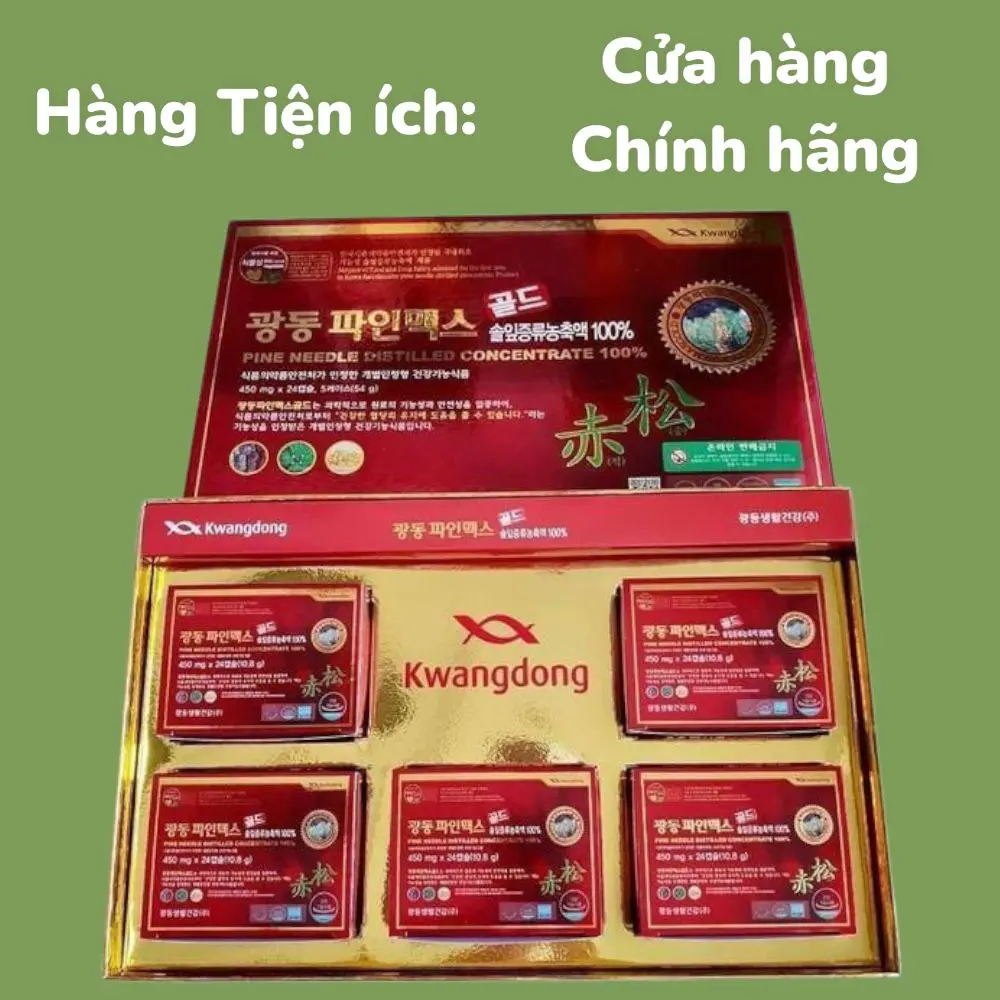 [HÀNG CTY] Tinh dầu thông đỏ Kwangdong Hàn Quốc 120 viên full tem nhãn phụ
