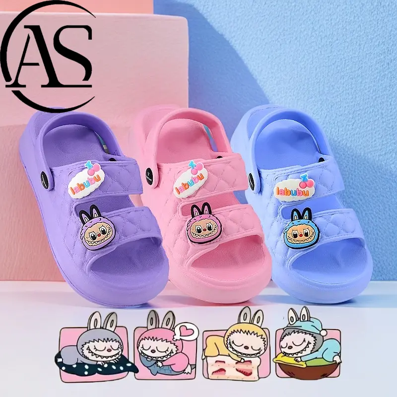 A·S·L Sandal kodok Anak Perempuan Kartun labubu Sandal Baim Anak Laki Laki 0