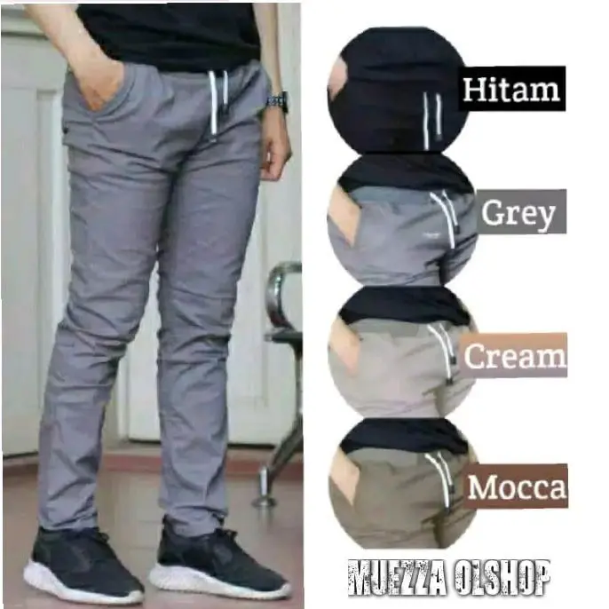 PALING MURAH 100 RIBU DAPAT 3 PCS / CELANA CHINO PANJANG PRIA / CELANA PANJANG PRIA TERBARU / CELANA COWO / CELANA DISTRO PREMIUM Formal Katun Slimfit Dewasa 5
