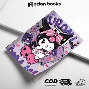Buku Tulis Sekolah Custom Tema KUROMI Bergaris 38 Lembar 1 Pak Isi 5 Buku / Buku Tulis Anime / Buku Aesthetic / Buku Catatan / Sidu #5