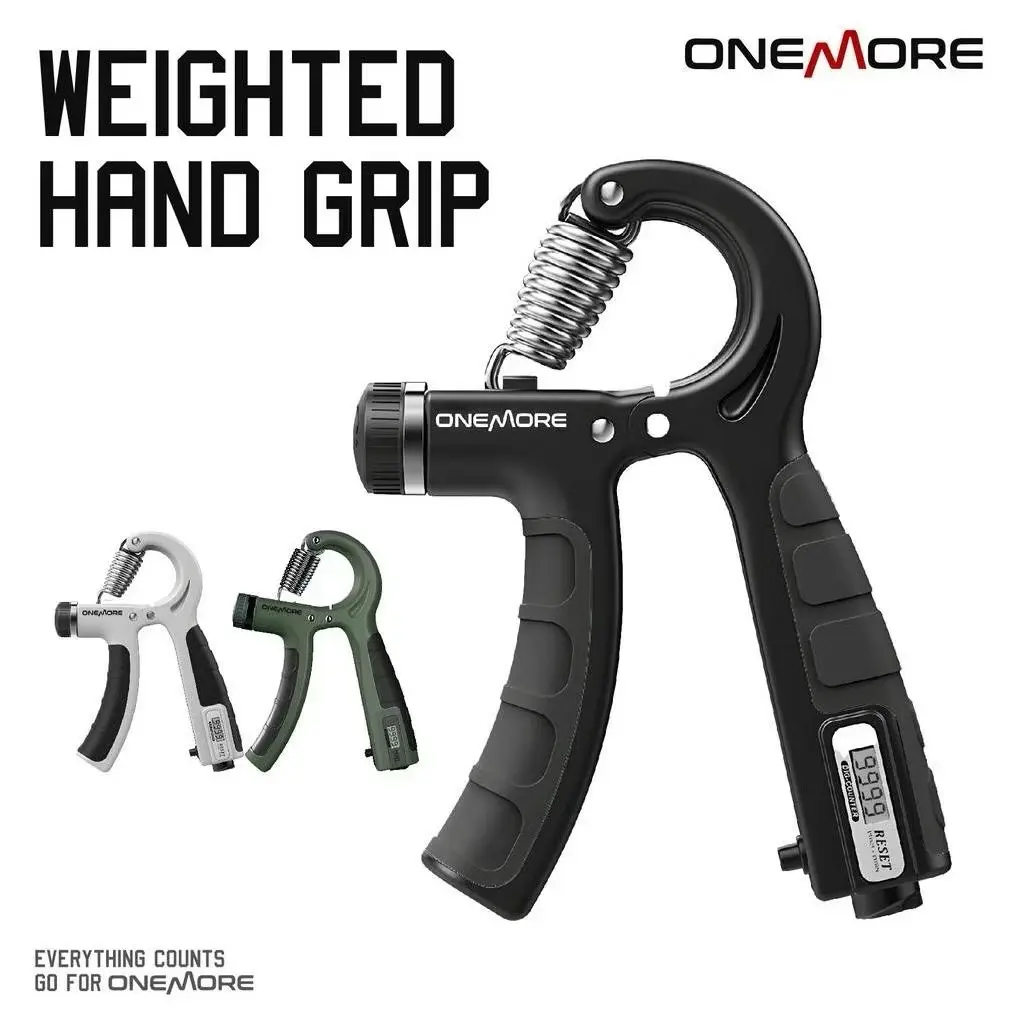ONE MORE HandGrip Counter 60KG Hand Grip Olahraga Fitness