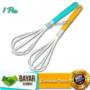 Alat Pengocok Telur Green Leaf Anti Karat BPA Free Manual Hand Mixer - Egg, Kitchenware