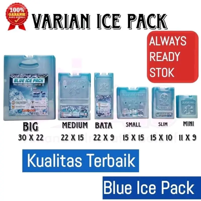 ICE PACK PENGGANTI DRY ICE GEL (02) BLUE ICE PACK GEL PACK BERKUALITAS TINGGI SERBAGUNA UNTUK PENDINGIN ASI, PENDINGIN KIPAS ANGIN AC RUANGAN, PENDINGIN MESIN, PENDINGIN COOLER BAG COOLER BOX THERMAFREEZE BERKUALITAS ICE GEL PACK 0