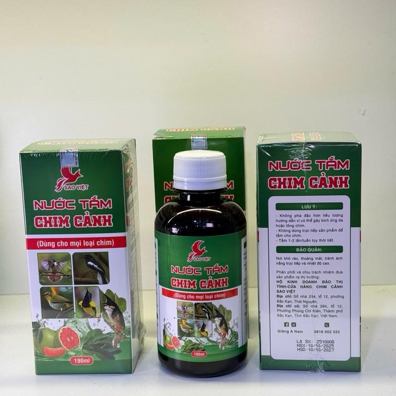 Combo 5 Tặng 1: Nước Tắm Sao Việt Chăm Sóc Lông Cho Chim Cảnh 150ml - Chăm Sóc Lông Cho Chim Cảnh nước rửa