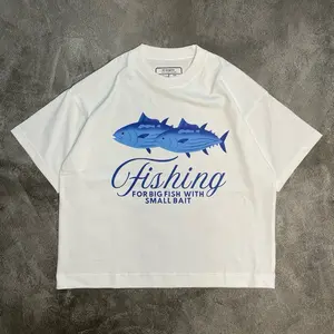 TSHIRT BOXY 20s Fishing Heavyweight- Tshirt kaos pria - Kaos boxy 20s - Oversize - Kaos tebal [UNISEX]