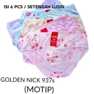 6 Pcs / Setengah lusin Celana Dalam Wanita Golden Nick isi 6 pcs - Motip / Celana dalam wanita