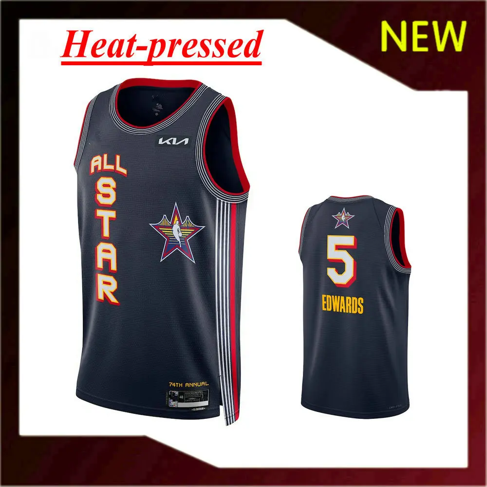【Heat-pressed】New Original Basketball Jerseys 2025 All Star Jersey Navy Blue