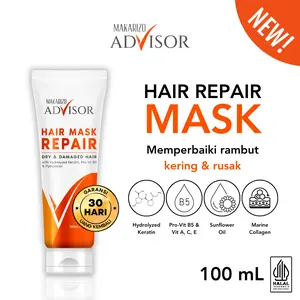Makarizo Advisor Hair Repair Mask 100 mL - Masker Rambut / Hair Mask / Rambut Lembut / Perawatan Rambut Kering / Haircare / Melembutkan