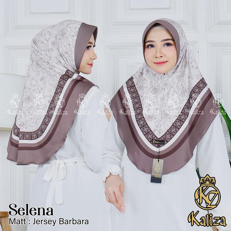 KALIZA - Jilbab instan daily hijab bergo Motip Selena Premium 1