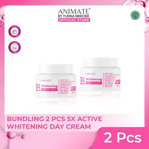 Bundling 2 Pcs Animate 5x Active Whitening Day Cream 10 gr