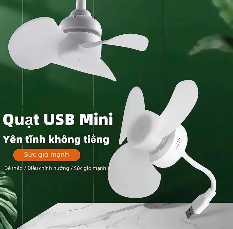 Quạt USB, quạt điện thoại di động, quạt mini, quạt sạc dự phòng cho học sinh,…