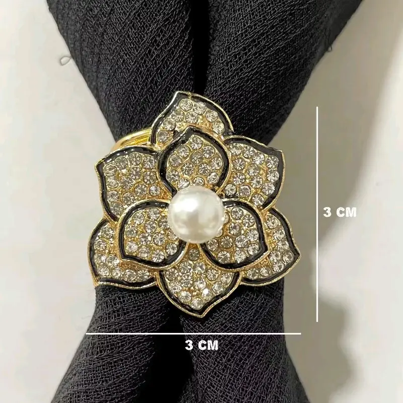 Bros Kolong Bunga Permata Mutiara Bros cincin, bros hijab Kerudung 3