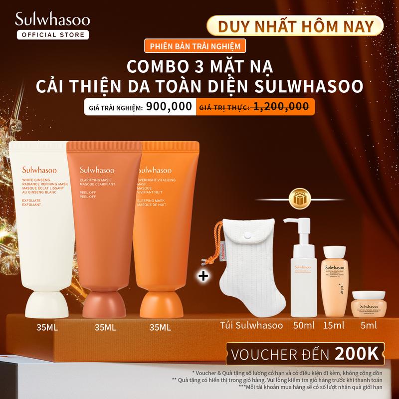  Bộ 3 mặt nạ cải thiện da toàn diện Sulwhasoo Trial Mask 3 items 