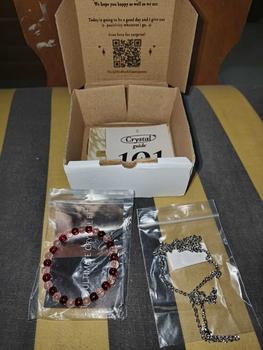 Product Review of Zupazupazuu Candy Crystal Mix Bracelet II - Gelang Kristal Batu Alam Amethyst Rose Quartz Citrine Wanita  [Free Gift Kristal Gelang/Kalung/Cincin Random] from T**z 1