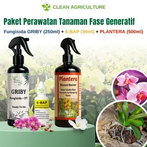 Paket Perawatan Tanaman Fase Generatif | 6-BAP + Plantera Merah + Fungisida Griby | Pupuk Pembungaan Lengkap