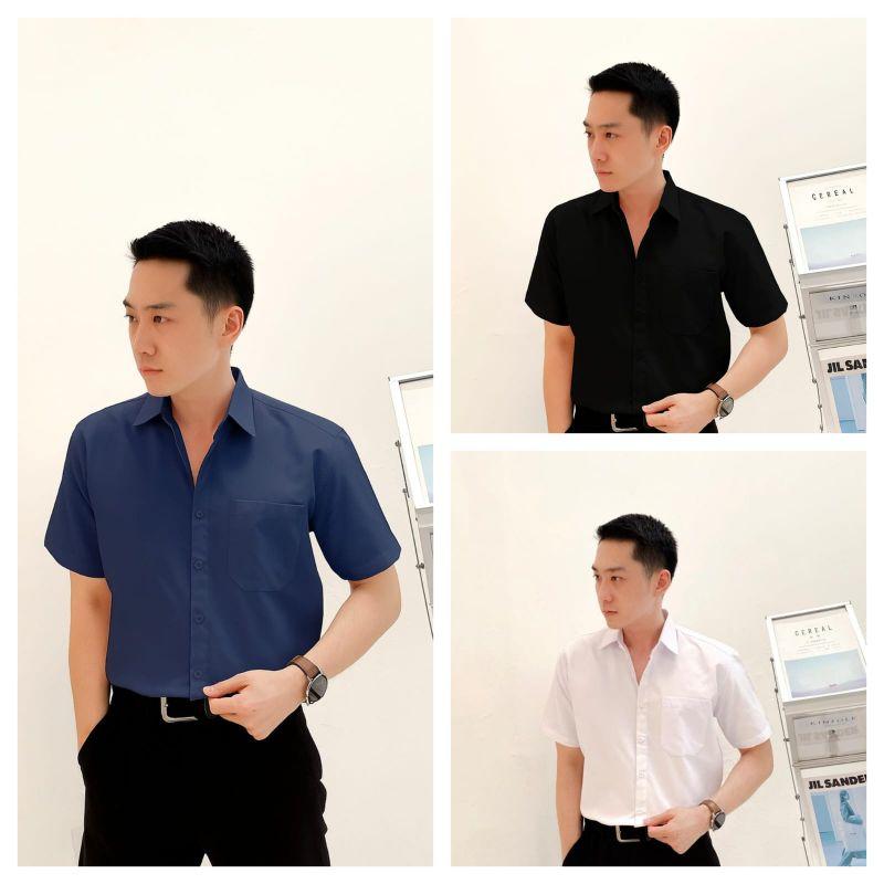 Toyobo Kemeja Premium Lengan PENDEK Beli 1 Dapat 3 Harga Mulai 100 Ribuan Bahan Adem Halus Tidak Mudah Kusut Size Lengkap Warna Elegan Cocok untuk Kerja & Acara Formal Baju Pria Dewasa Hitam Katun Putih