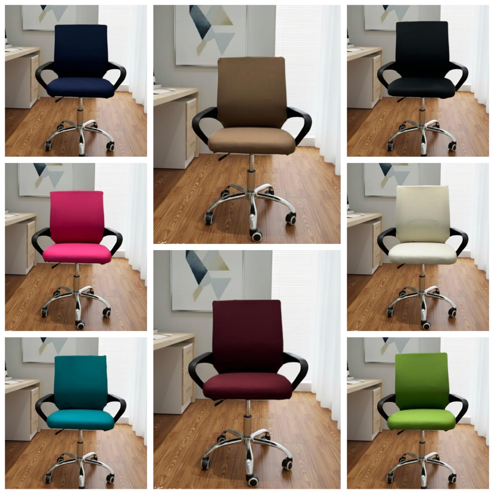 ( Jual SARUNG Bukan KURSI ) Sarung pelindung kursi kantor elastis / Cover kursi kantor size: L