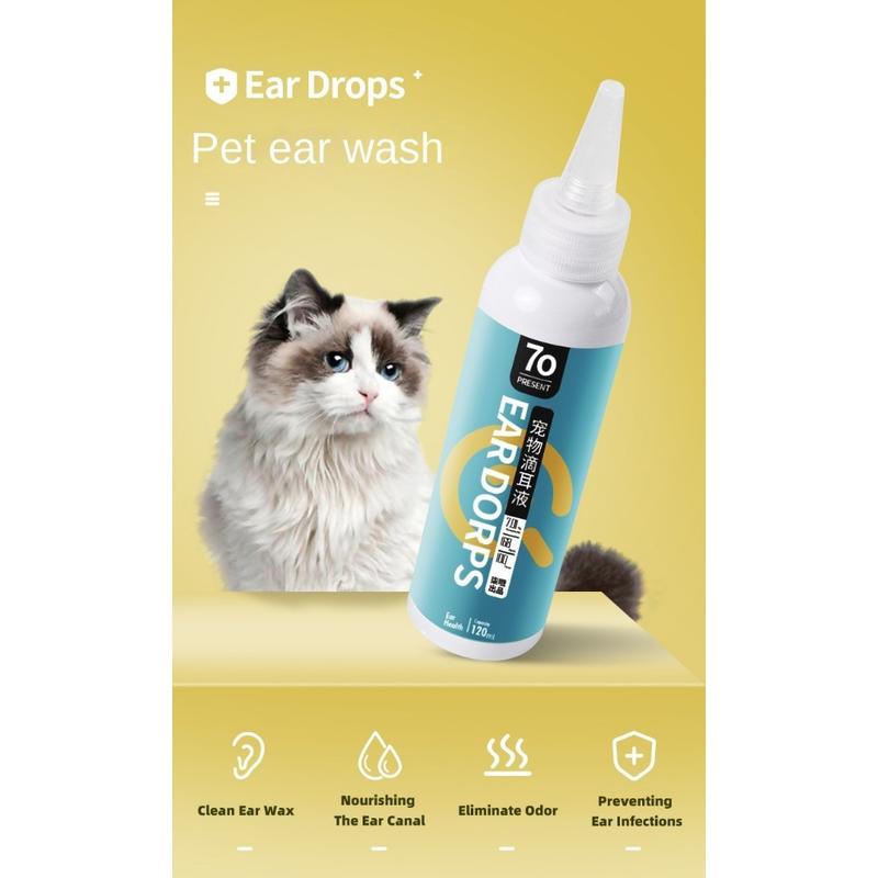 Product Introduction of [HACIKO PETSHOP]Ear Cleaner Pembersih Telinga Kucing Anjing 120ml/PET EAR DROPS 6