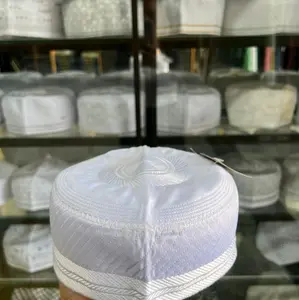 kopiah peci madinah lembut mengkilap putih Songkok Dewasa Haji Muslim