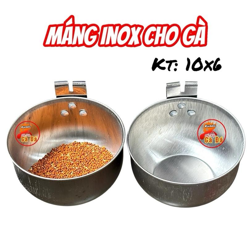 Máng Inox 304 Cho Gà Đá Kích Thước 10x6cm Chống Gỉ Sét Chịu Nhiệt Cao Dễ Vệ Sinh