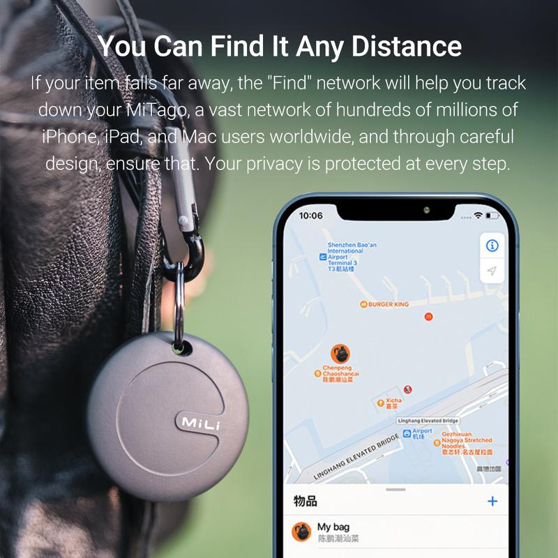 Product Introduction of MiLi MiTag Go Pelacak Pintar (Android@IOS) Saja Pencari Motor Pencari Lokasi Kunci Mini GPS Mencari Barang 3