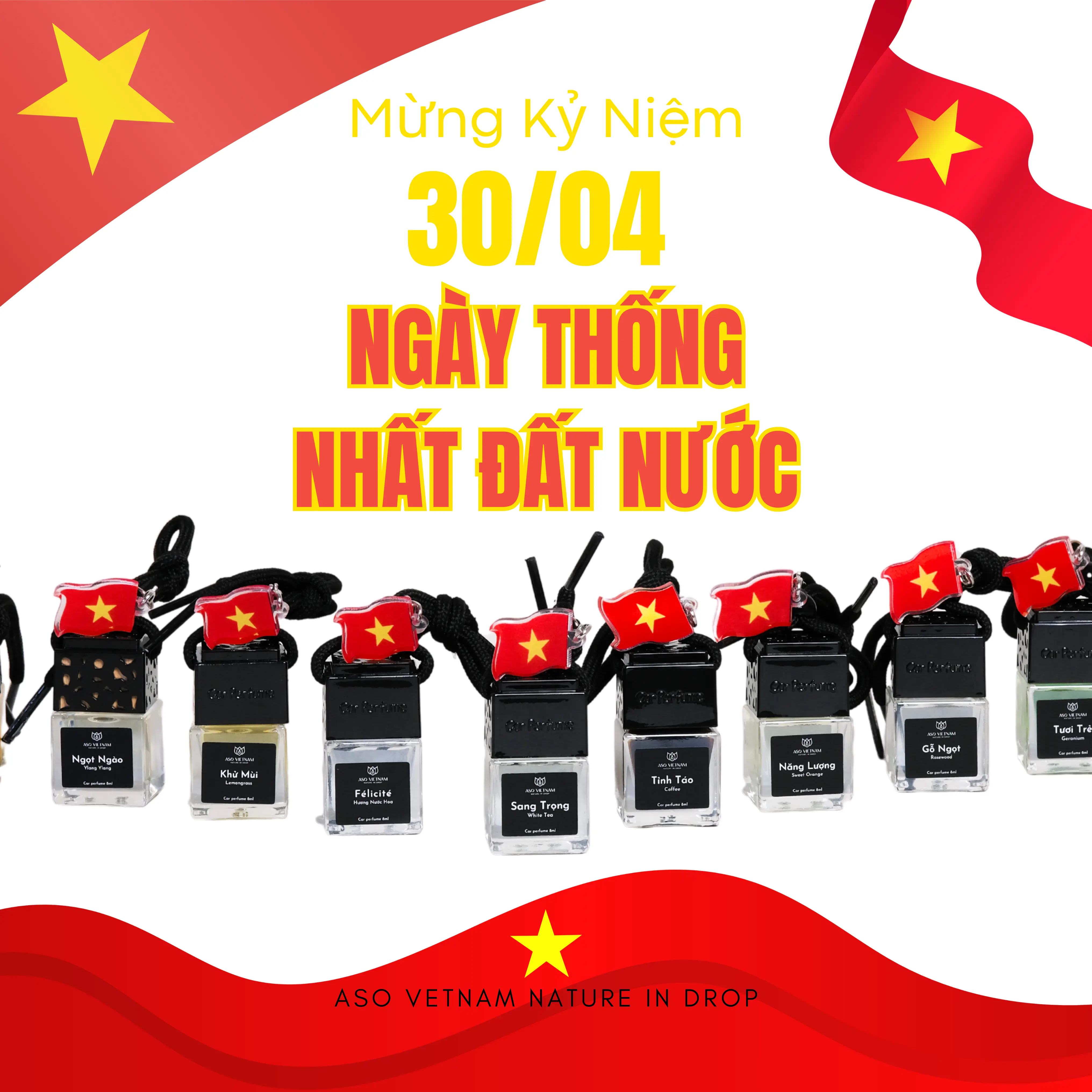 Tinh Dầu Treo xe Ôtô ASO Việt Nam [Chai Treo Sang Trọng] - Thiên Nhiên Nguyên Chất, Nhập Khẩu Có Kiểm Nghiệm COA - Treo Xe Ô tô, Tủ Quần Áo, Nhà Vệ Sinh