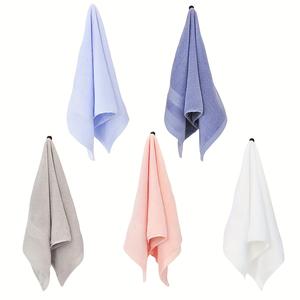 ผ้าขนหนูของขวัญผ้าฝ้ายแท้ 5 ชิ้น ซุปเปอร์มาร์เก็ตและผ้าขนหนูป้องกันประจำวัน ผ้าฝ้าย สไตล์ร่วมสมัย ซักมือได้ น้ำหนักเบา