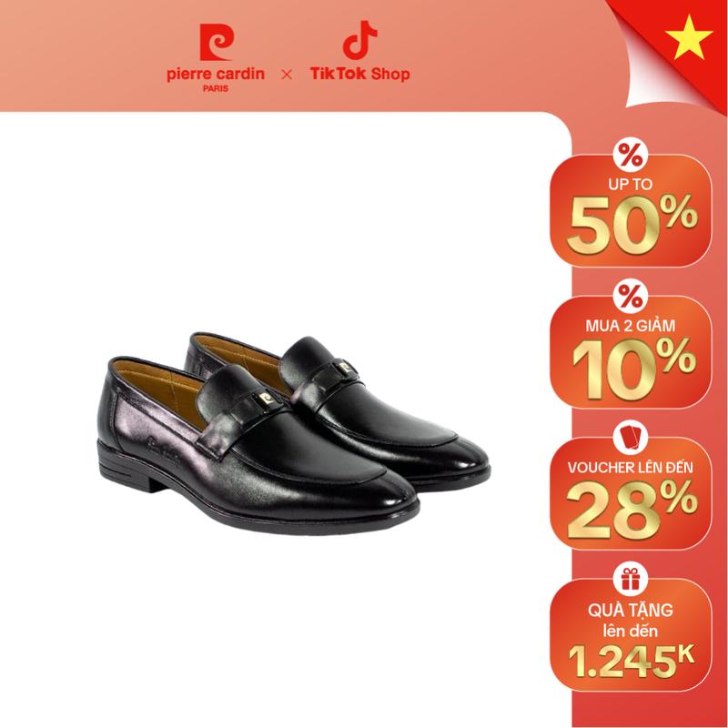 Pierre Cardin Giày tây nam cao cấp Penny Loafer PCMFWLG 782 đế Cao Su nguyên chất da thật êm ái sang trọng cho trang phục công sở