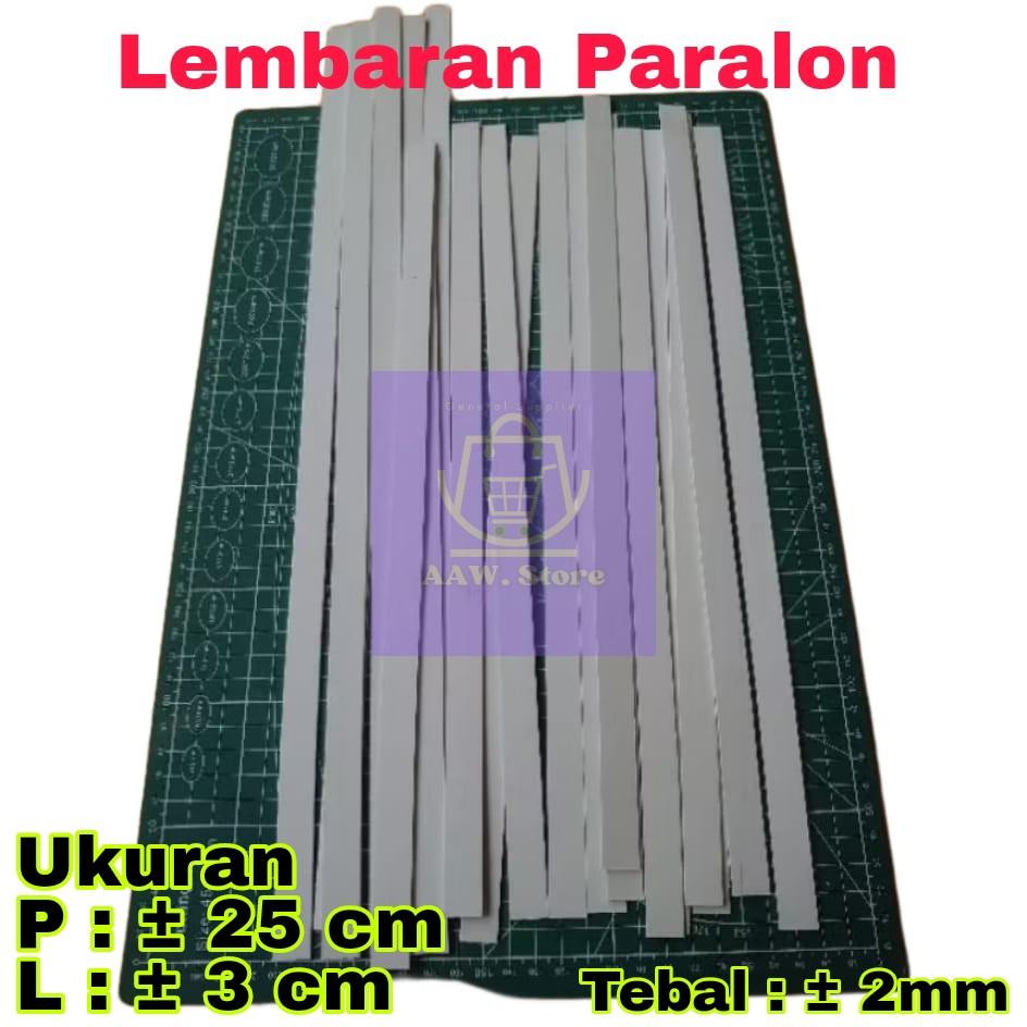 ( 2 Biji ) Lembaran Paralon PVC Ukuran 3cm x 25cm Bukan Foam Board Bahan Miniatur Toys Kerajinan