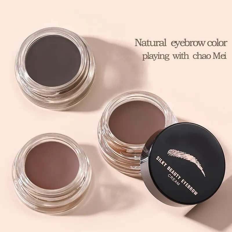 EYEBROW CREAM WATERPROOF & LONG LASTING + KUAS EYEBROW S6504