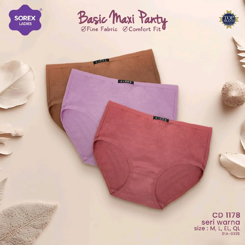 PAKET SOREX LUSINAN 1178 Cd Wanita MAXI 1178 Maxi Panty Original