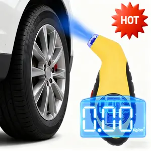 Car Digital Tire Barometers Portable Motorcycle Tyre Electronic Pressure Gauge General Diagnostic Tool LCD Digital Manometer