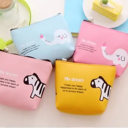 DK003 Dompet Koin Zebra dan Elephent / Coin Wallet 0