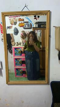 Product Review of 2212# Forking Denim Skirt Women Mid-Length High Waisted Hip Wrap Skirt from L**a 3