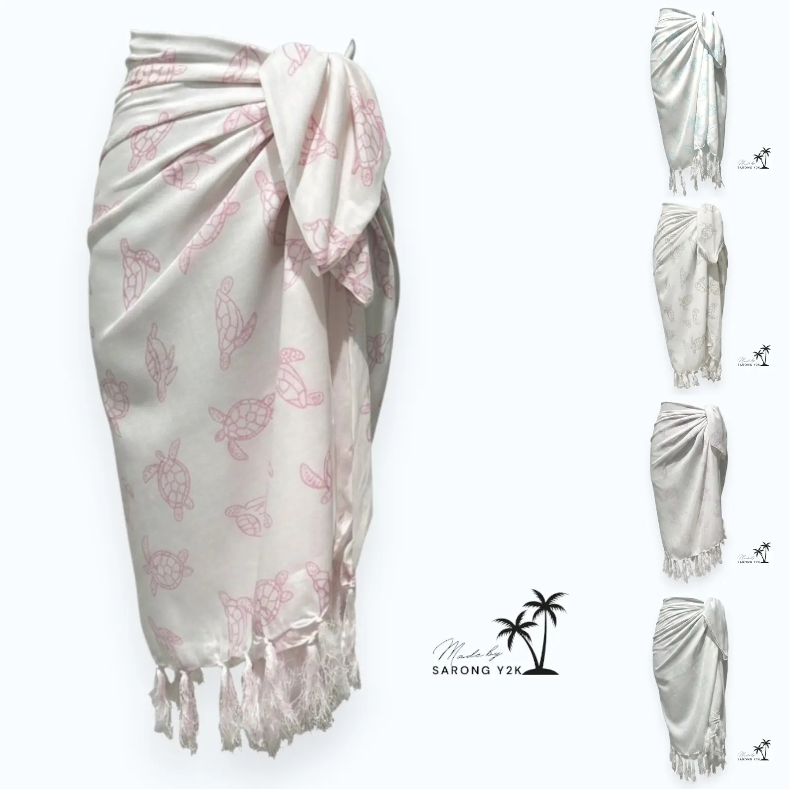 Sarong/Pareo/Kain pantai/Kain bali Motif Sea Turtle Rumbai