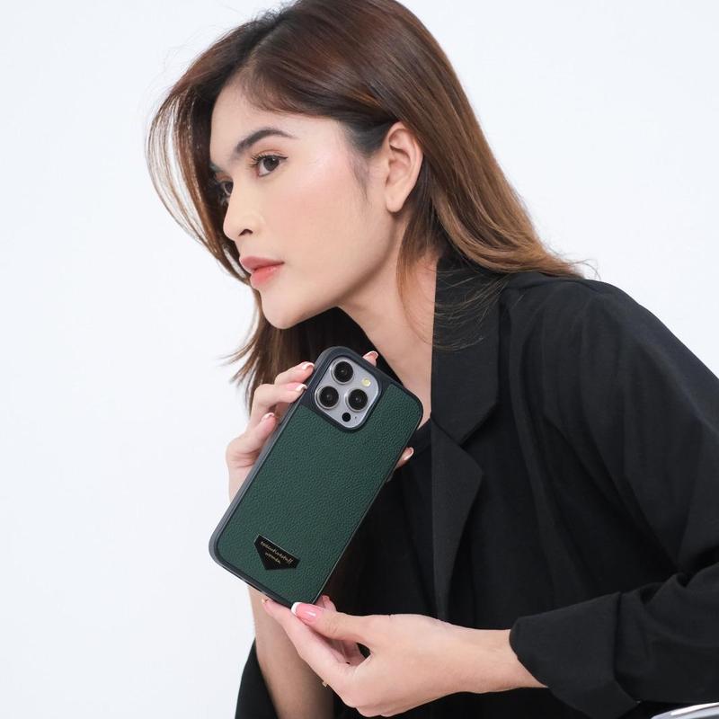 Vexana Leather Case Harcase Softcase simple Polycarbonate Green 1