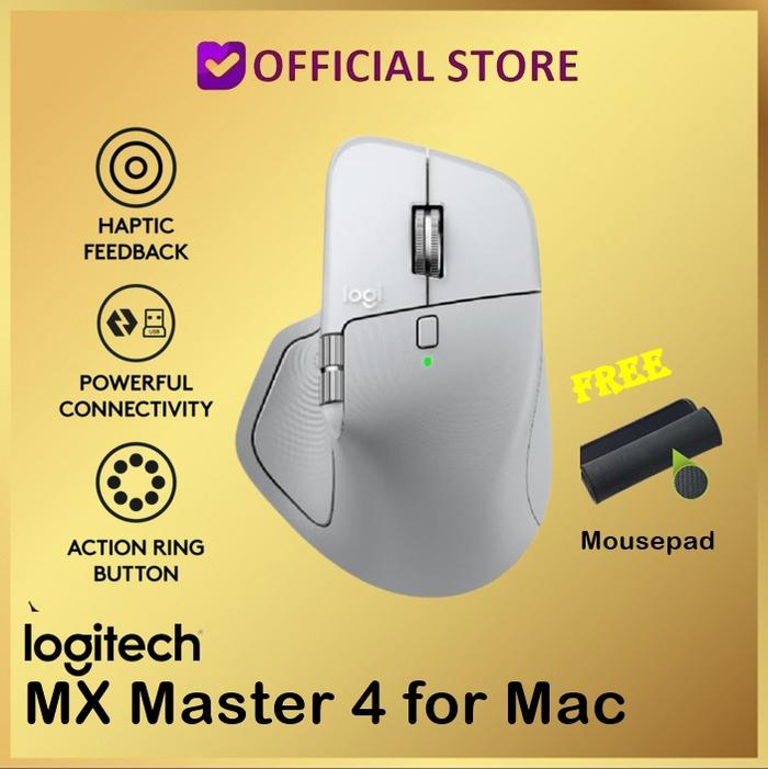 Gambar Logitech MX Master 4 for Mac Ergonomic Bluetooth Mouse with Advanced Performance Haptic Feedback Ultra-Fast Scrolling USB-C Charging dari Dunia Mas Computer Kota Administrasi Jakarta Barat Tokopedia