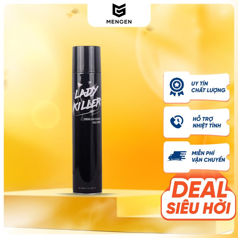  Lady Killer Gôm Xịt Tóc 360ml – Giữ Nếp Lâu Không Gây Bết Phù Hợp Khi Đội Mũ Bảo Hiểm 