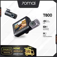 Gambar 70mai Dash Cam 4K T800 Set Three-Channel Supercapacitor Built-in GPS & ADAS Buffered Emergency Recording - Front+Rear+Interior dari HS VARIASI Car Accessories Kota Surakarta 1 Tokopedia