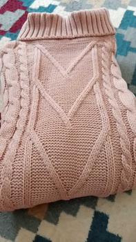 Product Review of Turtleneck Sweater Dewasa Kerah Tinggi Motif Cable Knit Oversize from m**n 1