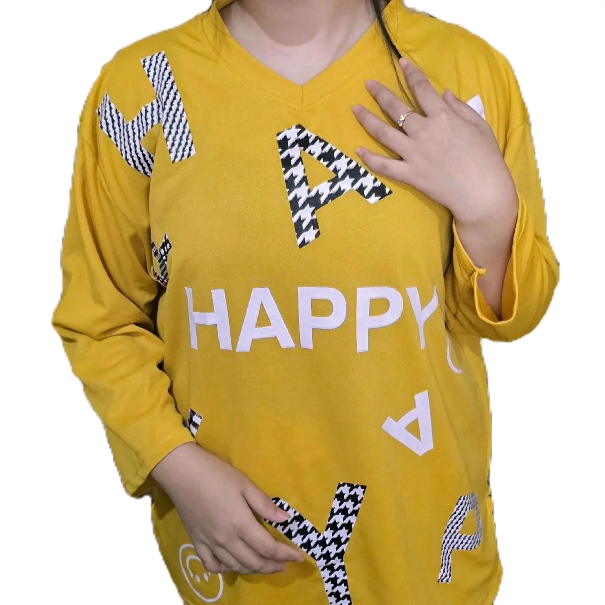 SETELAN FULL PRINTING GAMBAR HAPPY Model Panjang Pinguin Kekinian